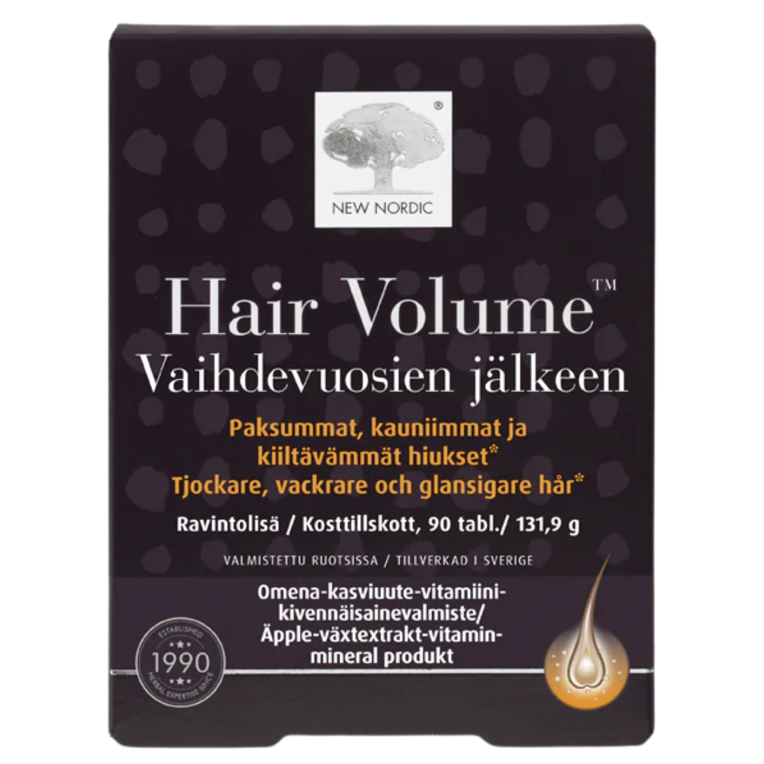 New Nordic Hair Volume - Vaihdevuosien jälkeen 90 tabl.|New Nordic 发量 - 绝经后 90 表。