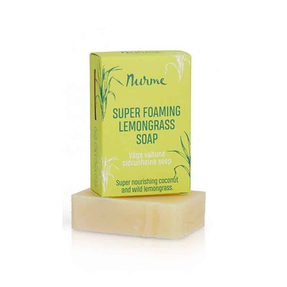 柠檬草皂 100 g|Nurme Super Foaming Lemongrass Soap - Sitruunaruoho Palasaippua 100 g