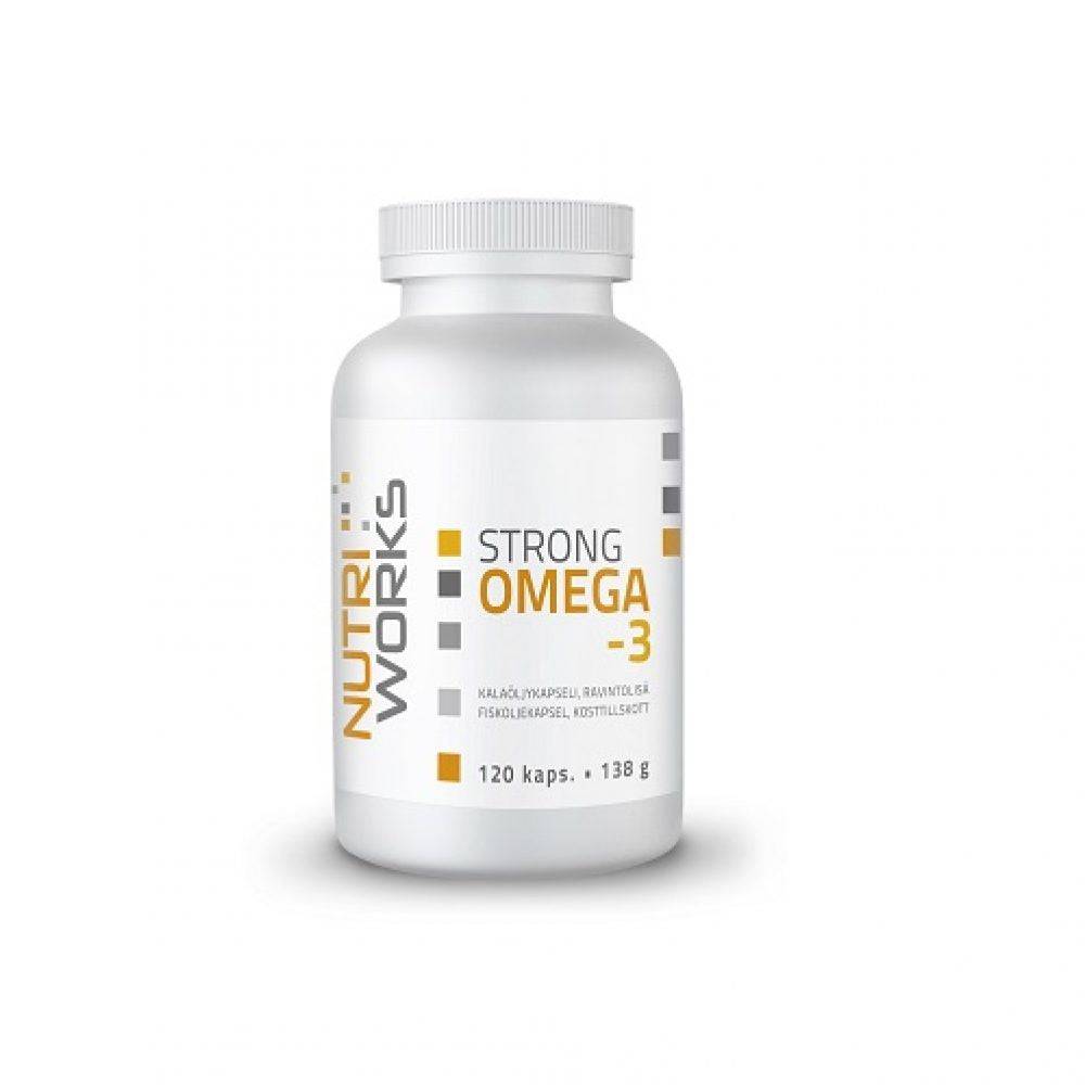 Nutri Works Strong Omega-3 - Kalaöljykapseli 120 kaps.
