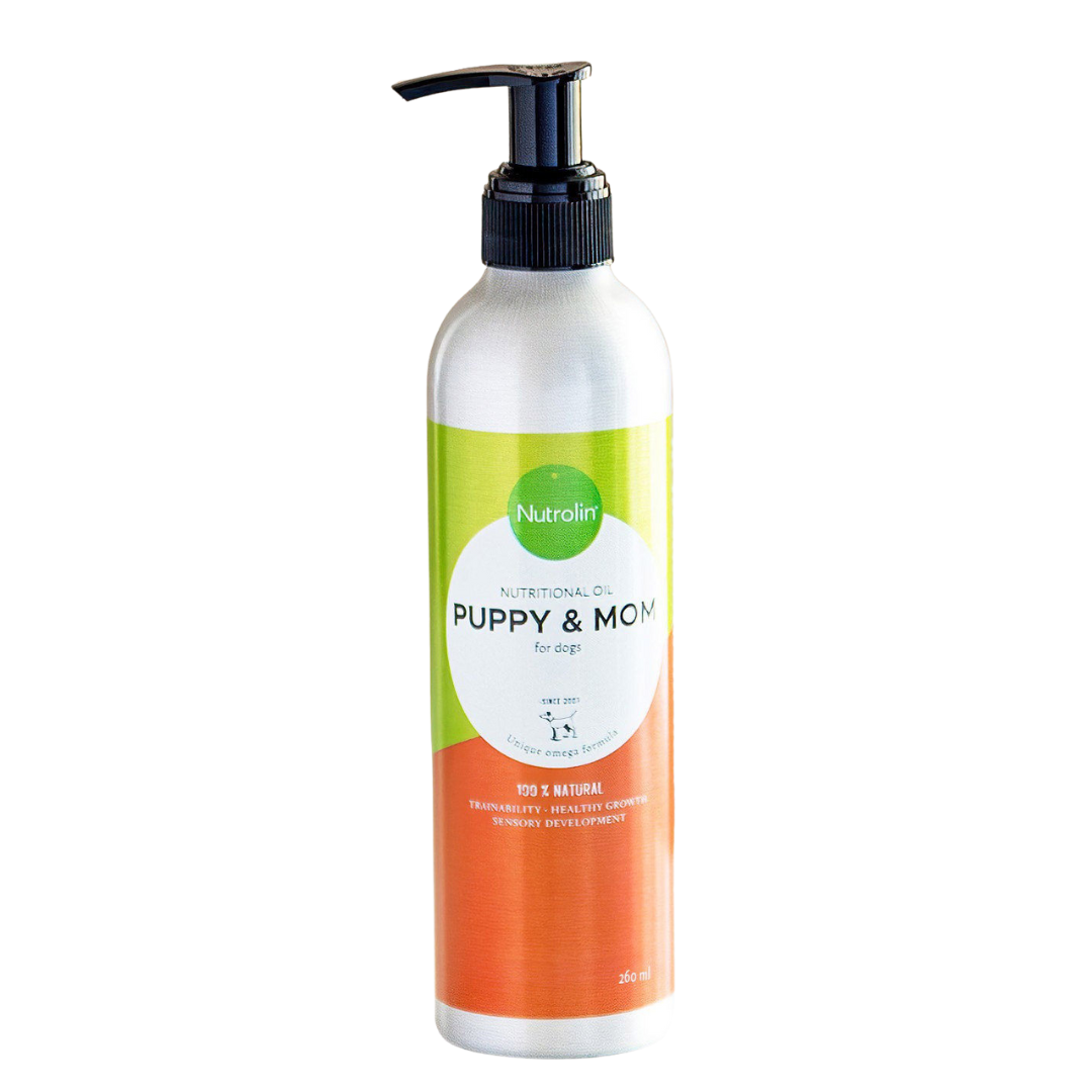 Nutrolin Puppy & Mom - Ravintoöljy pennulle ja emolle 260 ml|Nutrolin Puppy & Mom 营养油(幼犬及母犬) 260 ml