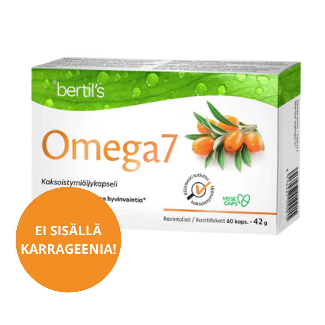 Bertil's Omega7 Kaksoistyrniöljy 60 kaps. - Markkinoija: Midsona