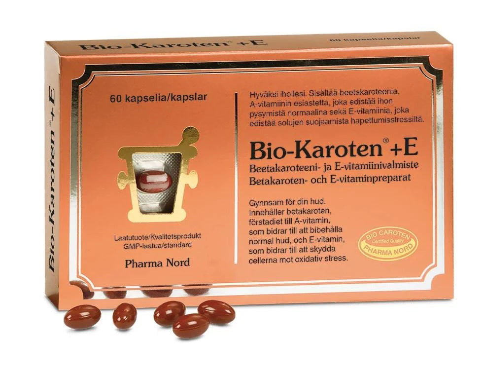 Pharma Nord Bio-Karoten+E 60 kapselia|Pharma Nord 生物胡萝卜素+E 60 kapselia