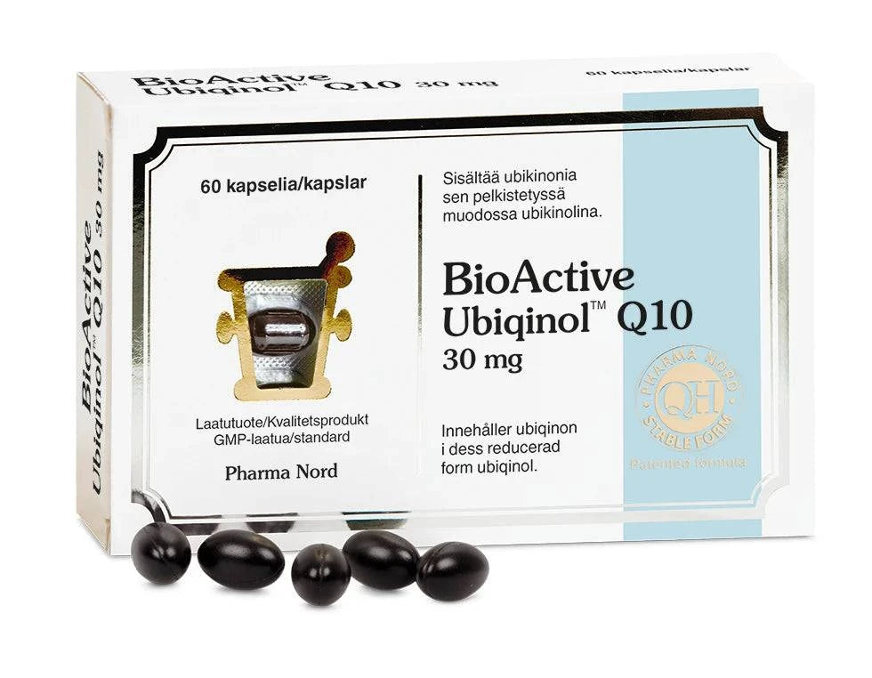 Pharma Nord BioActive Q10 泛醇 30毫克 60粒|Pharma Nord BioActive Q10 Ubiqinol 30 mg 60 kaps.