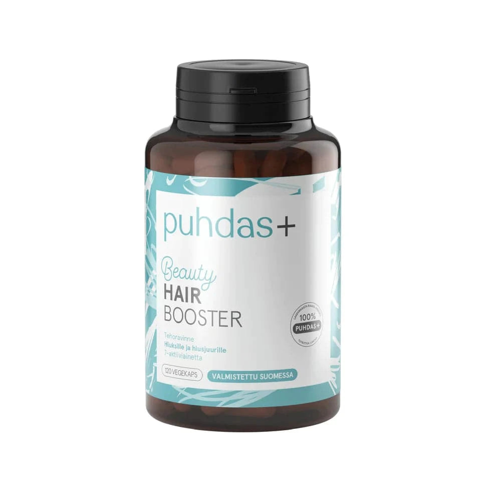 Puhdas+ Beauty Hair Booster 120 vegekaps.|Puhdas+ 美容美发促进剂 120 粒素食胶囊。