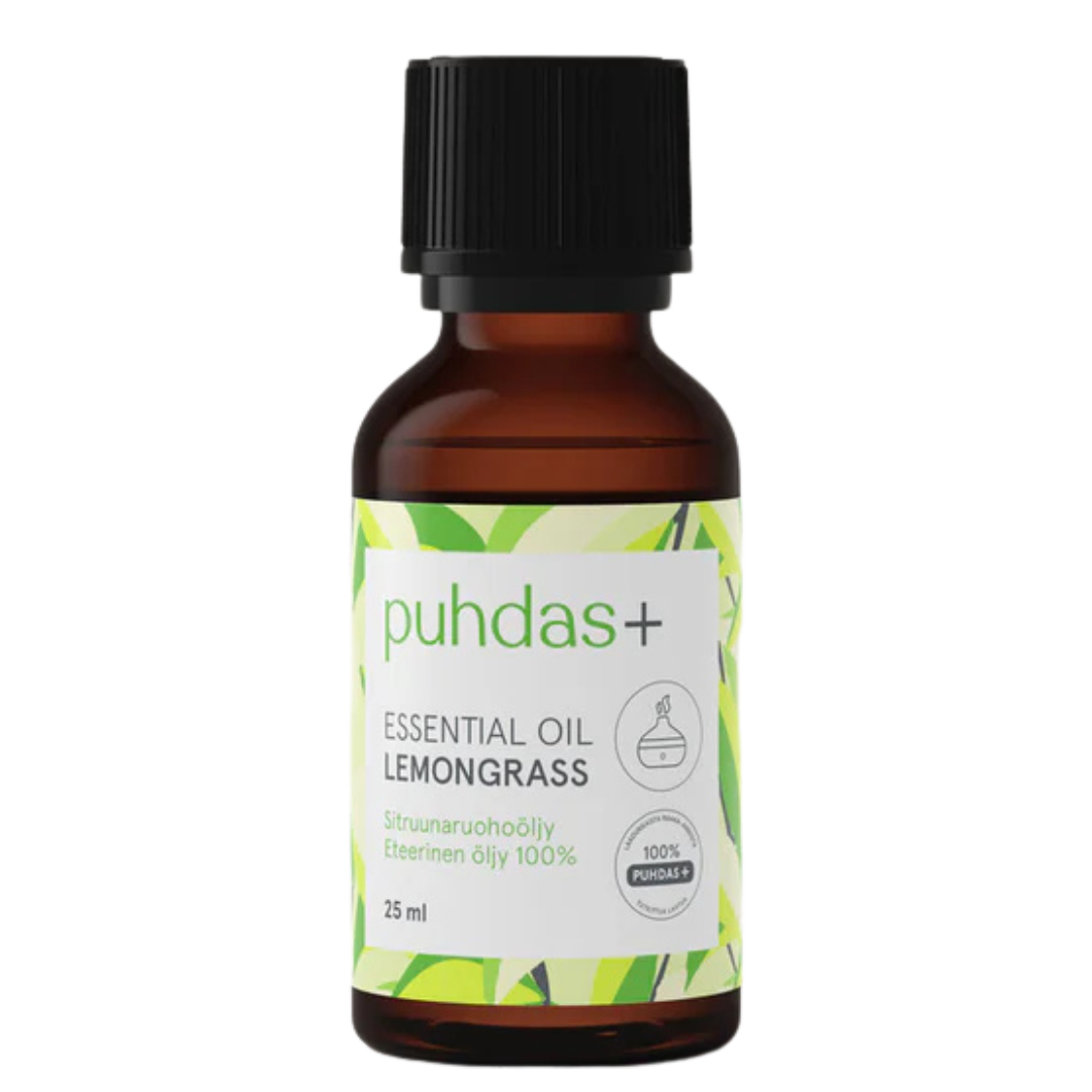 Puhdas+ Essential Oil Lemongrass - Sitruunaruohoöljy 25 ml|Puhdas+ 柠檬草精油 25 ml