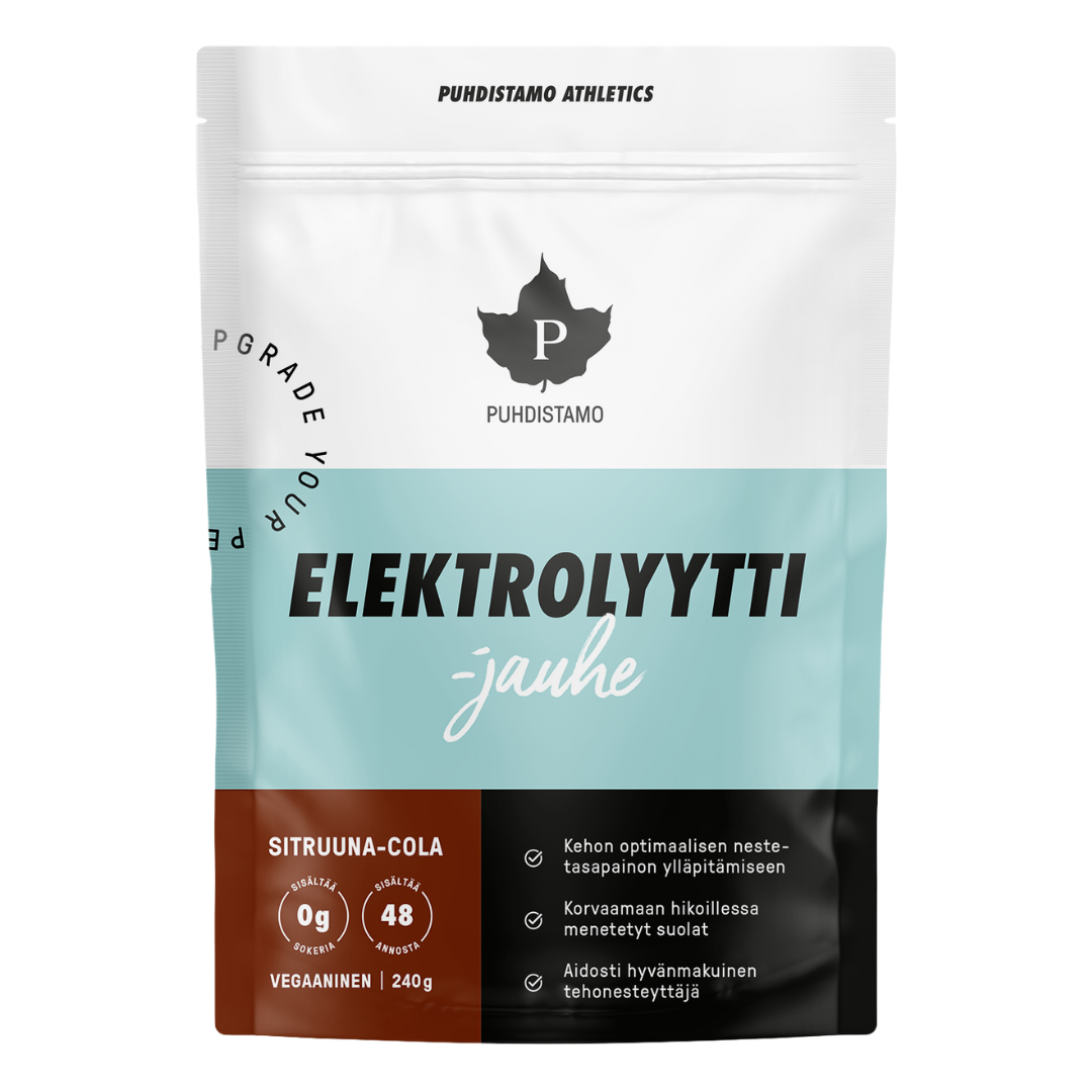 Puhdistamo Athletics 电解质粉 柠檬可乐味 240 g|Puhdistamo Athletics Elektrolyyttijauhe Sitruuna-Cola 240 g