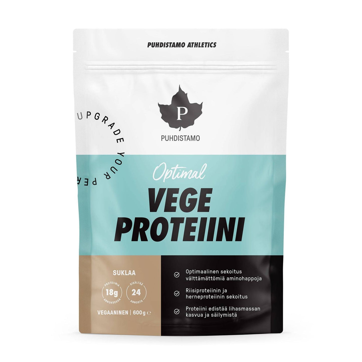 Puhdistamo Athletics 植物蛋白 巧克力 600 g|Puhdistamo Athletics Vege Proteiini Suklaa 600 g