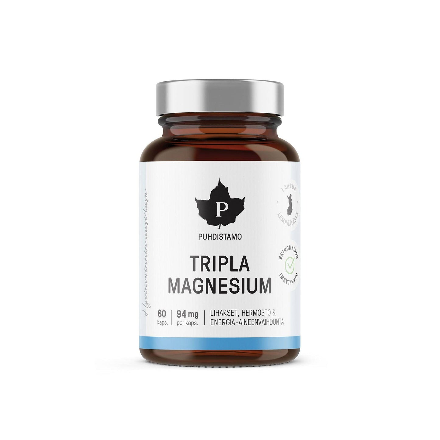 净化所 三重镁 60粒|Puhdistamo Tripla Magnesium 60 kaps.