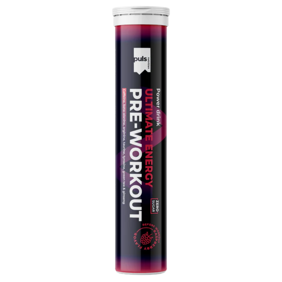 Puls Nutrition 训练前泡腾片 覆盆子味 20片|Puls Nutrition Pre-Workout Poretabletti Vadelma 20 tabl.