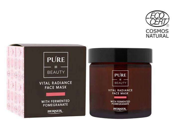 纯美石榴焕彩面膜60毫升|Pure=Beauty Vital Radiance Face Mask - Kasvonaamio Granaattiomena 60 ml - erä
