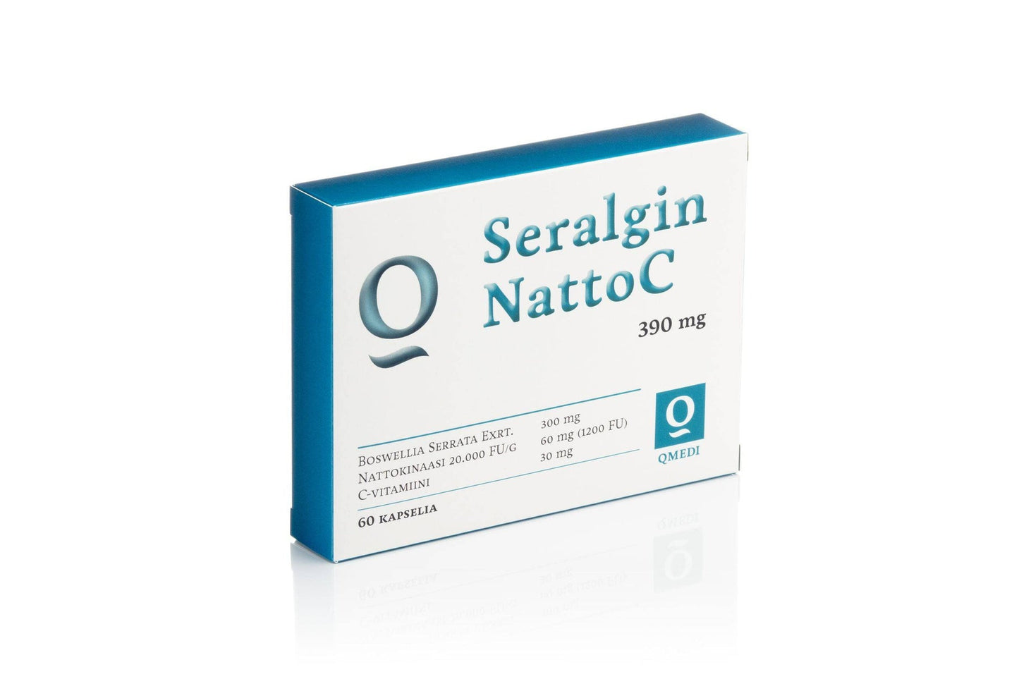 QMedi Seralgin NattoC 390毫克 60粒|QMedi Seralgin NattoC 390 mg 60 kaps.