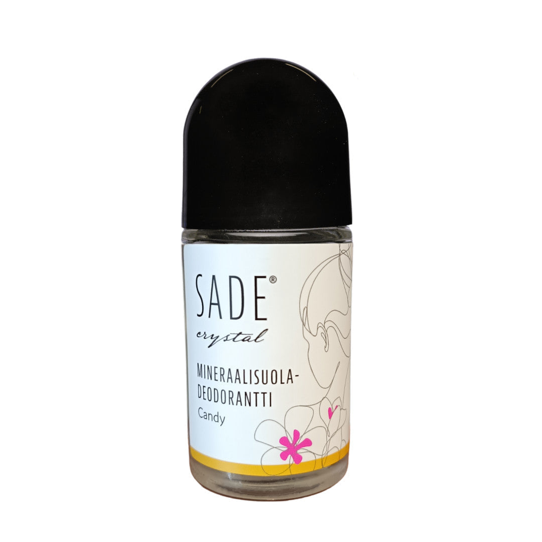 Sade Crystal滚珠矿物盐止汗剂 50毫升 - 糖果香|Sade Crystal Roll-On Mineraalisuola Deodorantti 50 ml - Candy