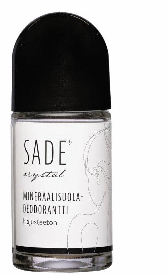Sade Crystal滚珠矿物盐止汗剂 50毫升 - 无香|Sade Crystal Roll-On Mineraalisuola Deodorantti 50 ml - Hajusteeton
