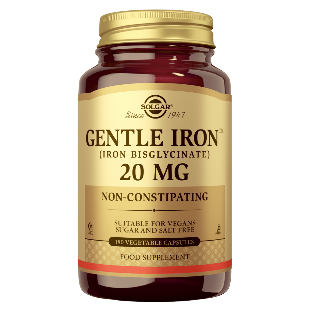 Solgar 温和铁 20毫克 - 铁制剂 180粒胶囊|Solgar Gentle Iron 20 mg - Rautavalmiste 180 kaps.