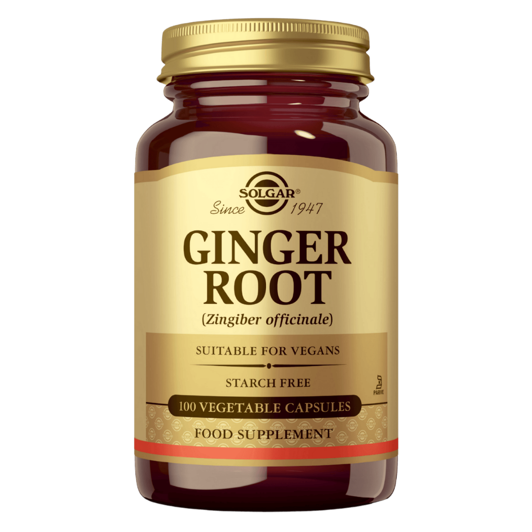 Solgar 姜根草本补充剂 - 100粒|Solgar Ginger Root - Inkivääri Yrttivalmiste - 100 kaps.