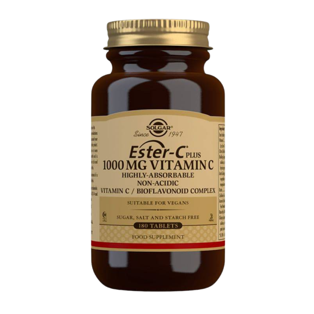 Solgar Ester-C-Plus 1000 mg - C-vitamiini 180 tabl.|Solgar Ester-C-Plus 1000 毫克 - 维生素 C 180 片。