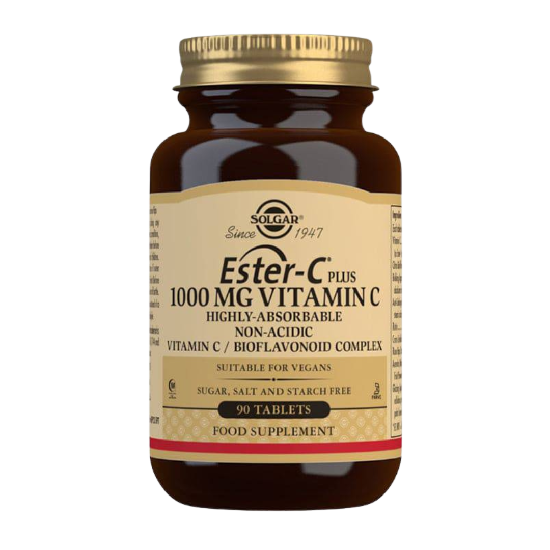 Solgar Ester-C Plus 1000 mg - C-vitamiini 90 tabl.|Solgar Ester-C Plus 1000 毫克 - 维生素 C 90 片。