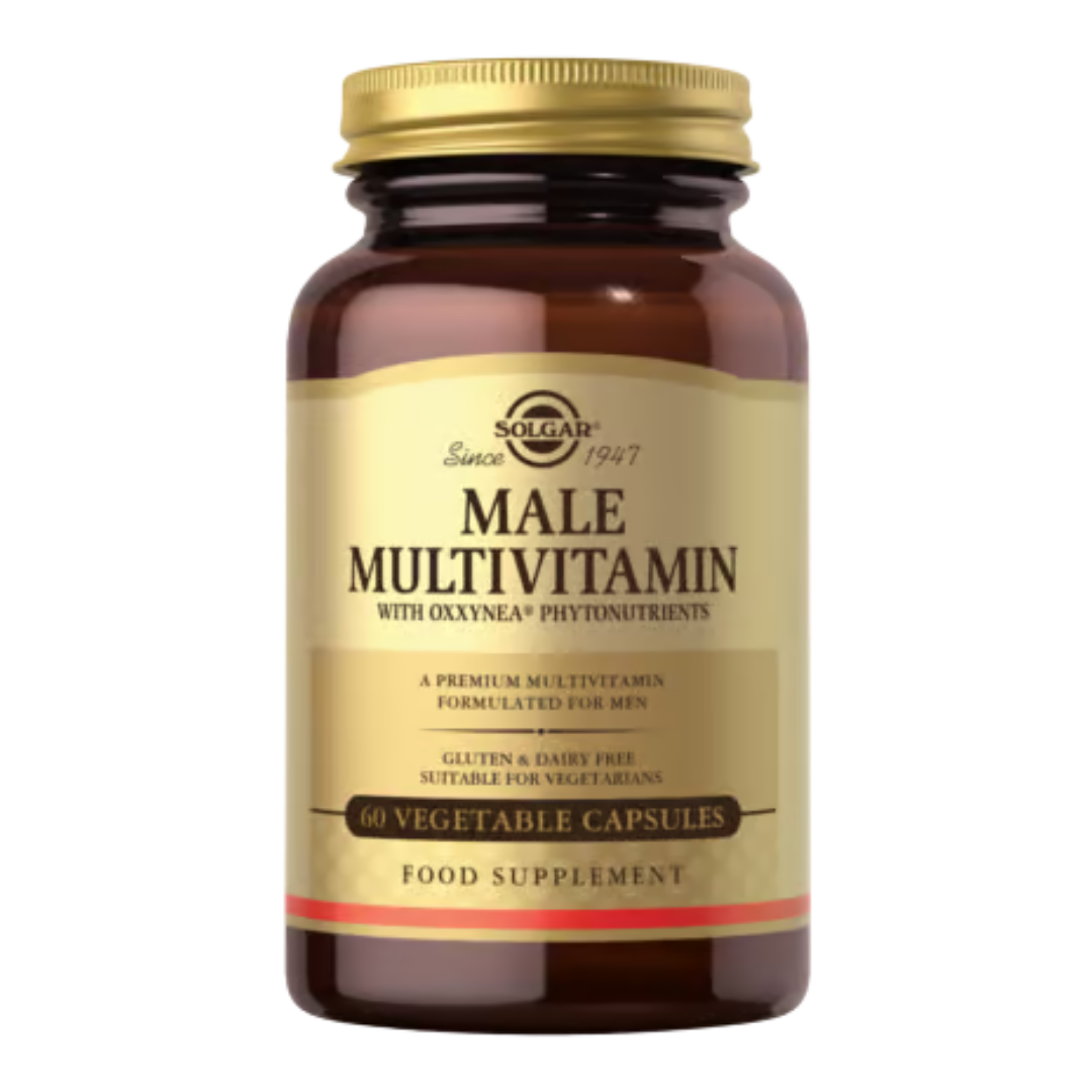 Solgar Male Multiple - Monivitamiini miehille 60 kaps.|Solgar Male Multiple - 男士复合维生素 60 粒。