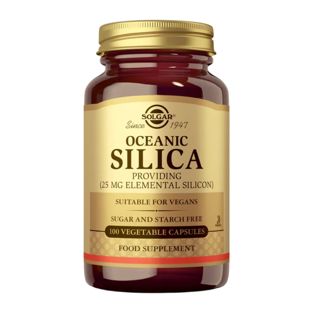 Solgar Oceanic Silica Pii 25 mg 50 kaps.|Solgar Oceanic Silica 硅 25 毫克 50 粒胶囊。