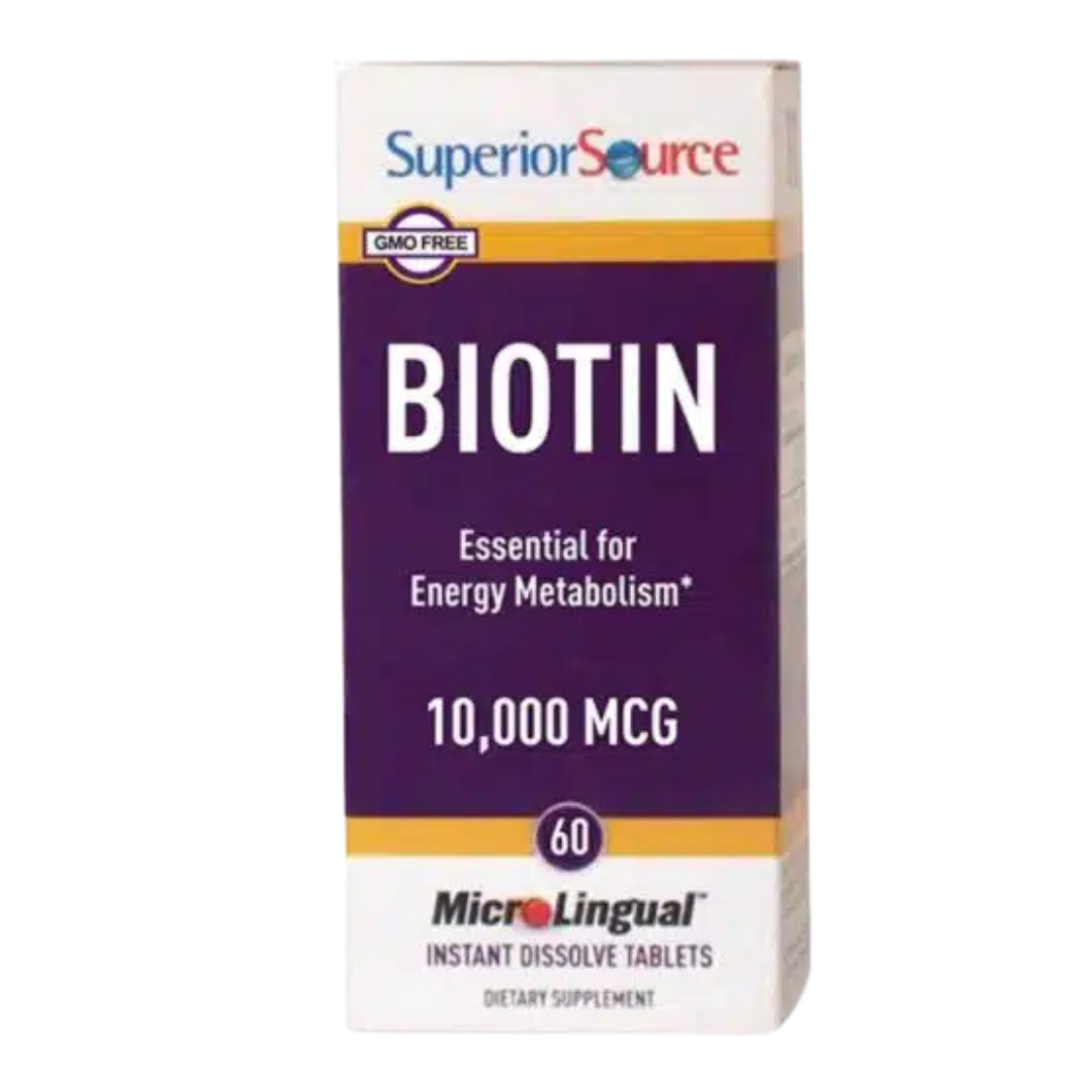 Superior Source Biotiini 10 000 µg 60 tabl.|Superior Source 生物素 10000微克 60片