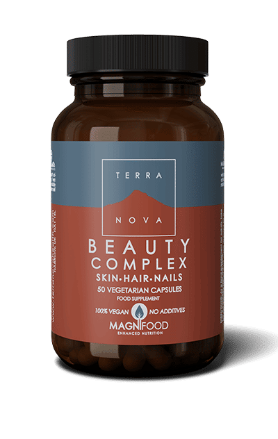 Terranova Beauty Complex Skin, Hair, Nails - Ravintolisä hiuksille, kynsille ja iholle 50 kaps.|Terranova Beauty Complex Skin, Hair, Nails - 头发、指甲和皮肤的食品补充剂 50 粒。