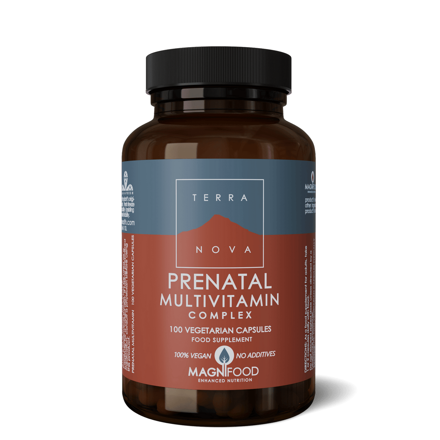 Terranova Prenatal Multivitamin Complex - Naisille 100 kaps.|Terranova 产前复合维生素 - 女性用 100 粒。