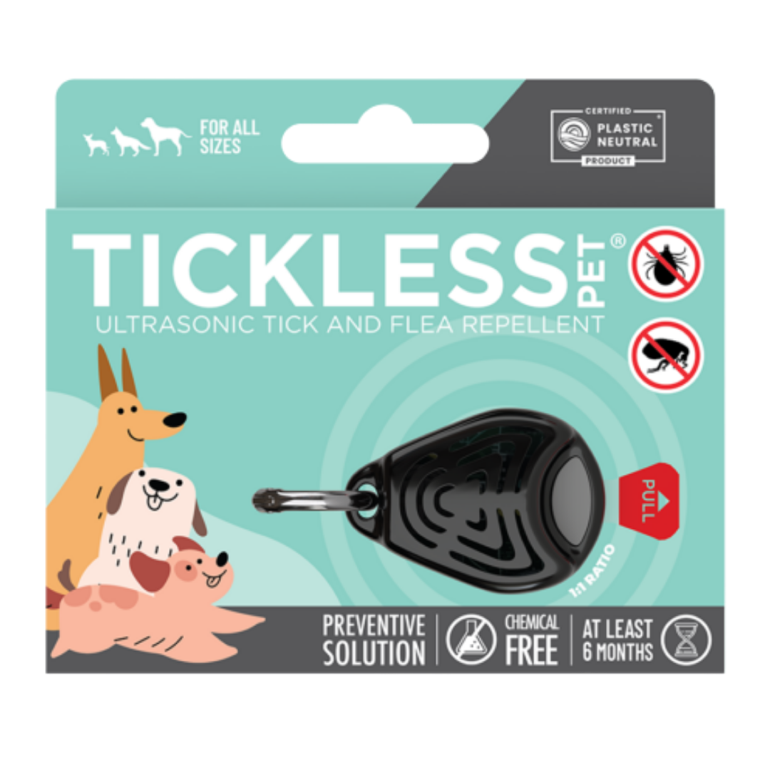 Tickless 宠物超声波蜱虫跳蚤驱除器 - 黑色 1 kpl