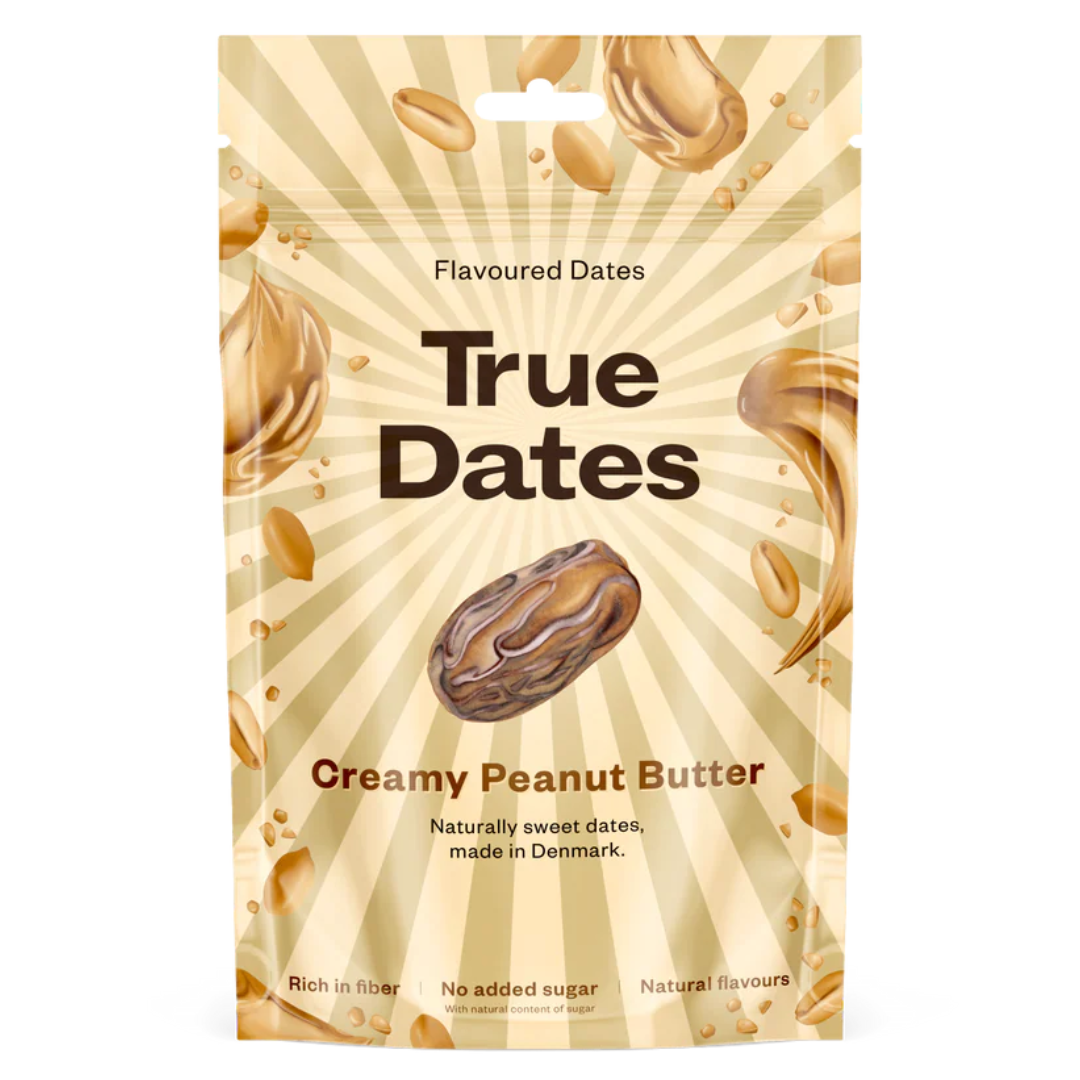 真枣奶油花生酱 - 枣制糖果奶油花生酱 100 g|True Dates Creamy Peanut Butter - Taatelimakeinen Kermainen Maapähkinävoi 100 g