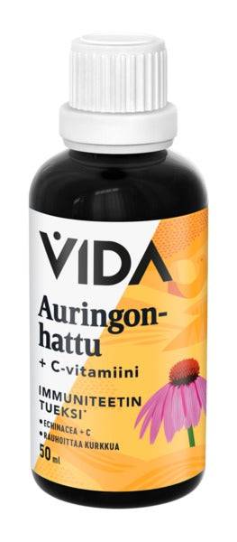 Vida 紫锥菊 + 维生素C 50 ml|Vida Auringonhattu + C-vitamiini 50 ml