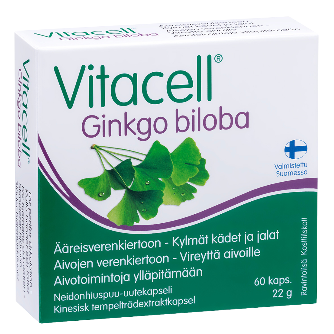 Hankintatukku Vitacell 银杏叶胶囊60粒