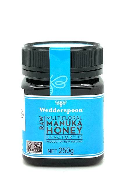 Wedderspoon麦卢卡蜂蜜KFactor 12 250 g|Wedderspoon Manuka Honey KFactor 12 - Manuka Hunaja 250 g