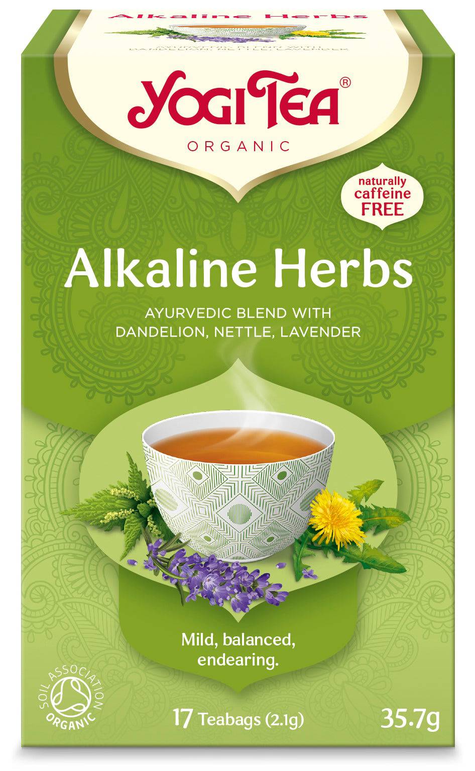 Yogi Tea Alkaline Herbs Yrtti- ja maustetee 17 teepussia|YogiTea Yogi Tea 碱性草本茶 17茶包