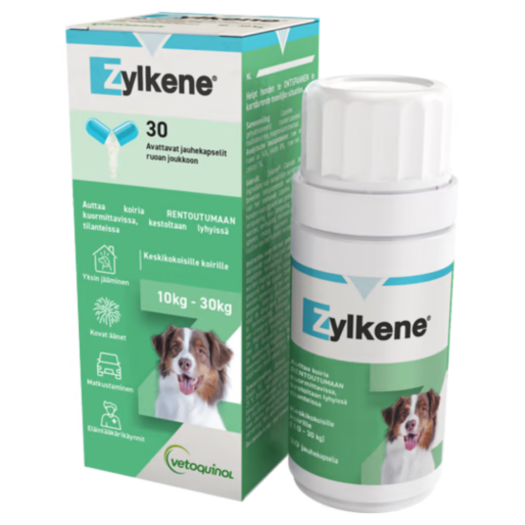 Zylkene - 10-30公斤犬用 30粒胶囊|Zylkene - 10-30 kg Koirille 30 kaps.