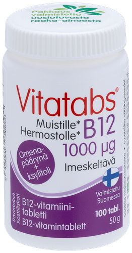 Vitatabs B12 1000微克 苹果味 100 tabl