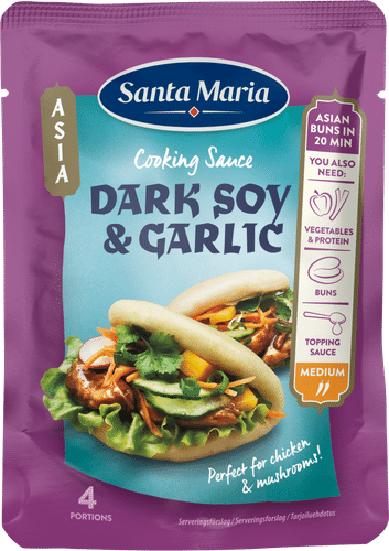 Santa Maria 100克炒菜酱 黑蒜豉油味｜Santa Maria 100G Cooking Sauce Dark Soy & Garlic Wok -kastike