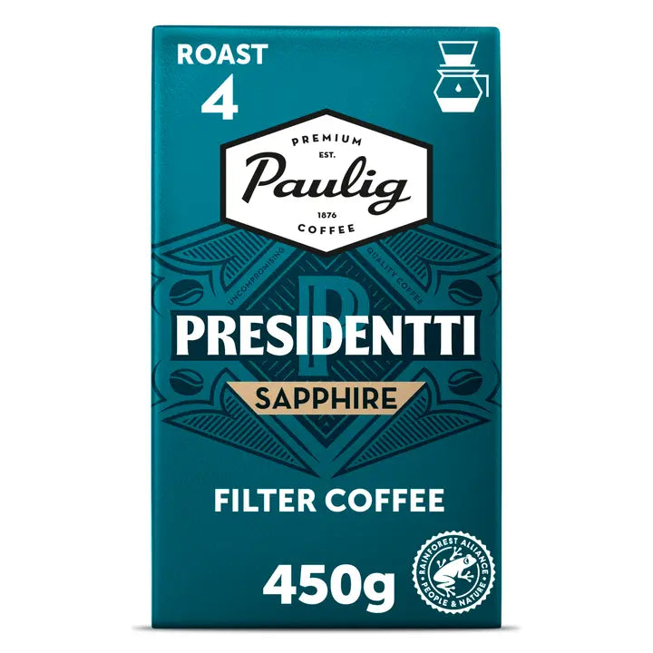 Paulig Presidentti Sapphire kahvi suodatinjauhatus 450g｜Presidentti Paulig President 蓝宝石咖啡滤纸研磨 450g