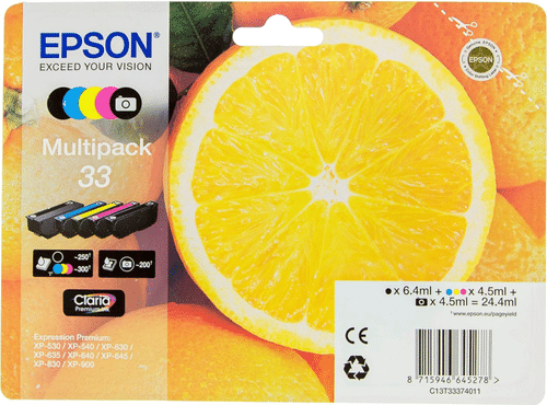 Epson 33多色装墨胆 5色