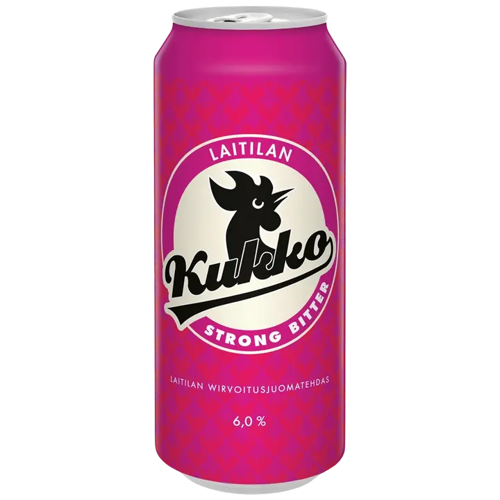 Laitilan Kukko Strong Bitter 6,0 til-% 0,5L olut｜Laitilan Kukko 浓苦 6.0 vol% 0.5L 饮料