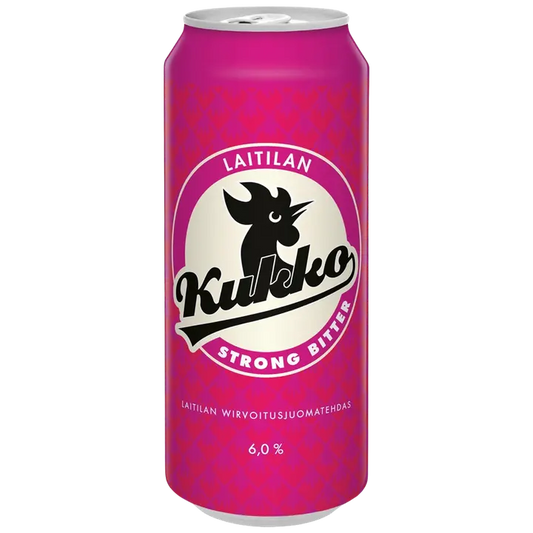 Laitilan Kukko Strong Bitter 6,0 til-% 0,5L olut｜Laitilan Kukko 浓苦 6.0 vol% 0.5L 饮料