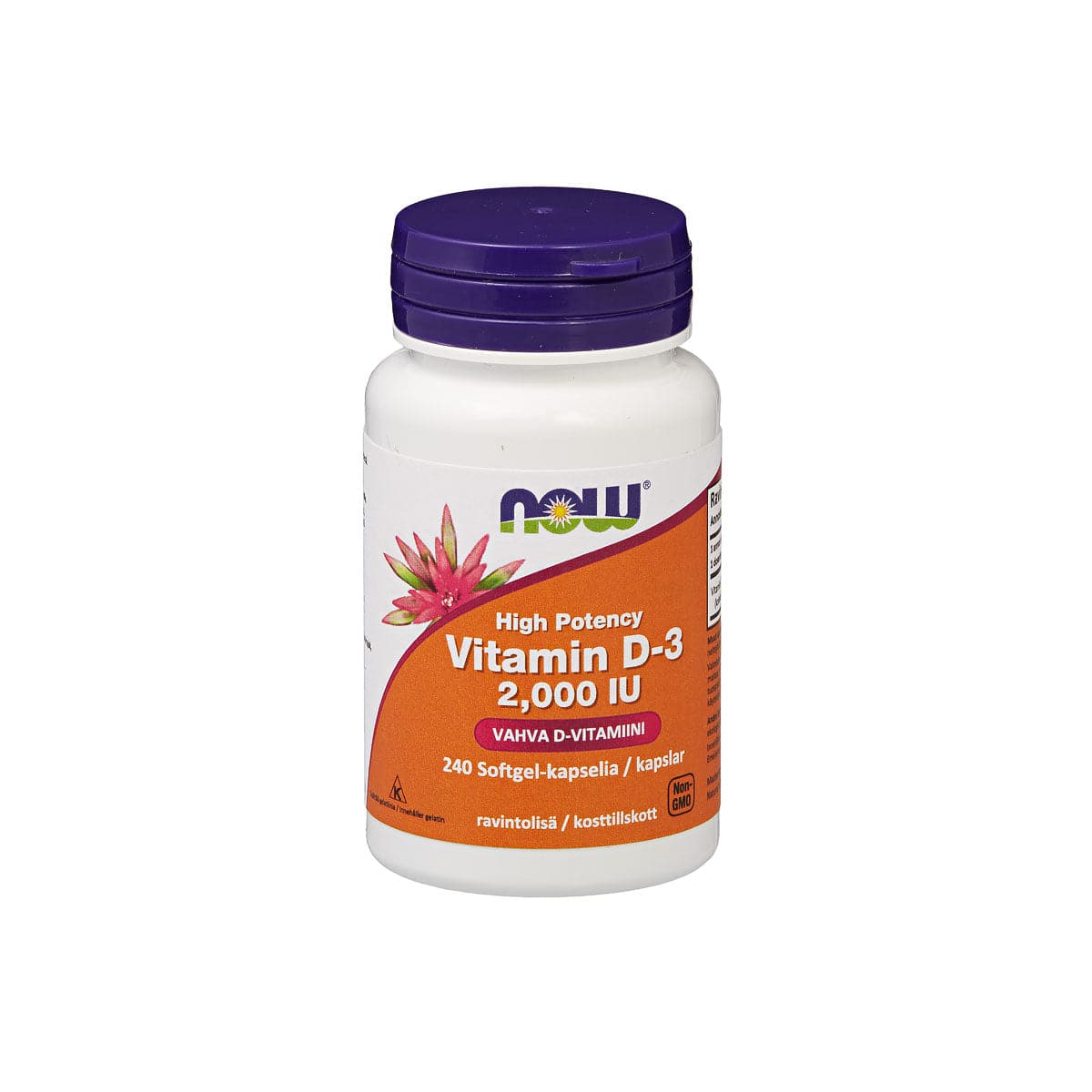 Now Foods Vitamin D-3 2,000 IU - D3 vitamiini 240 kaps.｜Now Foods 维生素 D-3 2,000 IU - 维生素 D3 240 粒。