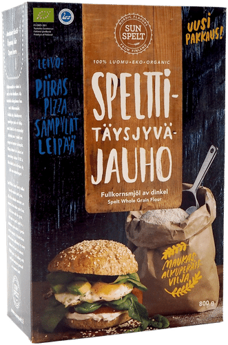 Sunspelt Luomuspeltti Täysjyväjauho 800g｜SunSpelt 有机斯佩尔特全麦粉 800g