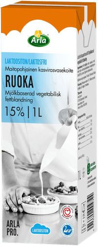 Arla Pro Ruoka 1 L 15% laktoositon kasvirasvasekoite Uht
