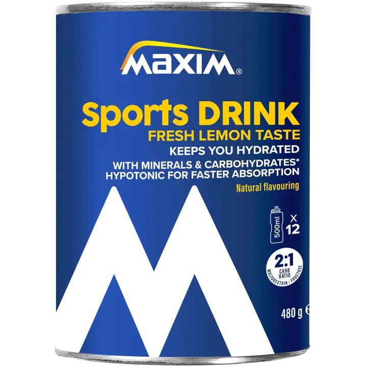Maxim Sports Drink Fresh Lemon sitruuna urheilujuomajauhe 480g-Maxim 运动饮料新鲜柠檬柠檬运动饮料粉 480g