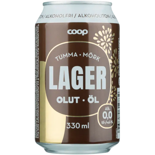 Coop alkoholiton tumma lager 0,0% 0,33l tlk｜Coop 0度黑饮料 0.0% 0.33l tlk