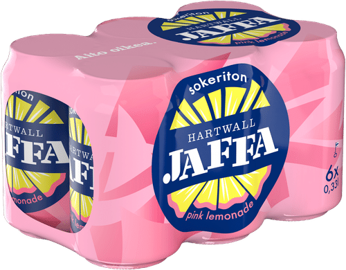 Hartwall Jaffa 6 x Hartwall Jaffa 粉红柠檬水无糖汽水 0,33 l