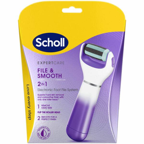 Scholl 两用电动足部磨砂器 2合1｜Scholl File & Smooth 2 in 1 - Elektroninen jalkaraspi 2 in 1