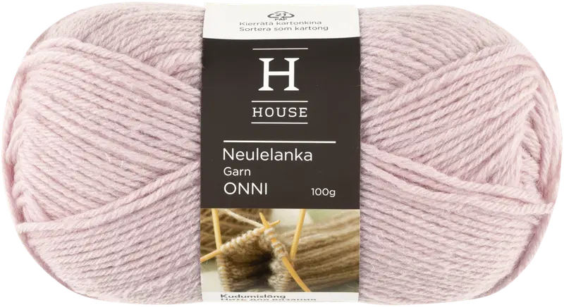 House Onni 编织线 100克 浅丁香紫 11606｜House neulelanka Onni 100 g Light Lilac 11606
