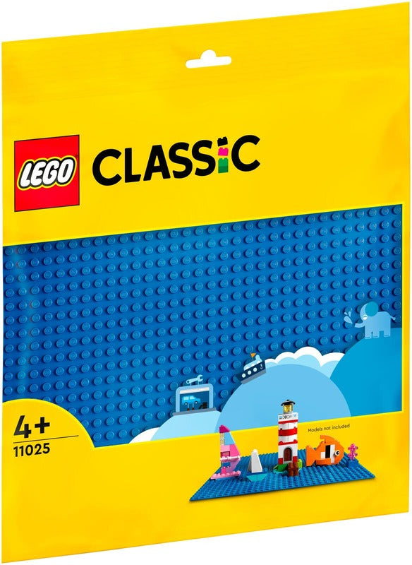 LEGO 经典蓝色底板 11025 建筑套装；适合4岁以上LEGO玩家的无限创意游戏（1件）｜LEGO® Classic Sininen rakennuslevy 11025 Rakennussarja; Loputtomasti luovia leikkejä yli 4-vuotiaille LEGO rakentajille (1 osa)