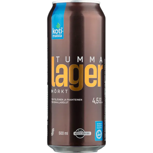 Kotimaista Tumma Lager 4,5% 0,5L olut｜Kotimaista 黑饮料 4.5% 0.5L 饮料