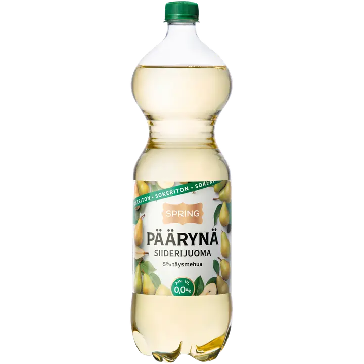 Spring 1,5l päärynäsiiderijuoma sokeriton｜Spring 1.5升无糖梨汁饮料